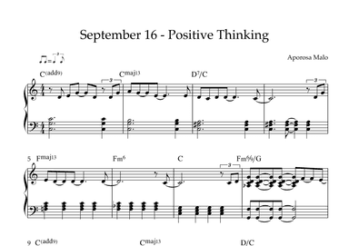 September 16 - Positive Thinking