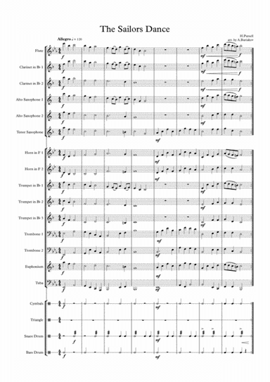 "The Sailor's Dance" from "Dido and Aeneas" for wind orchestra (arr. A.Buriakov)