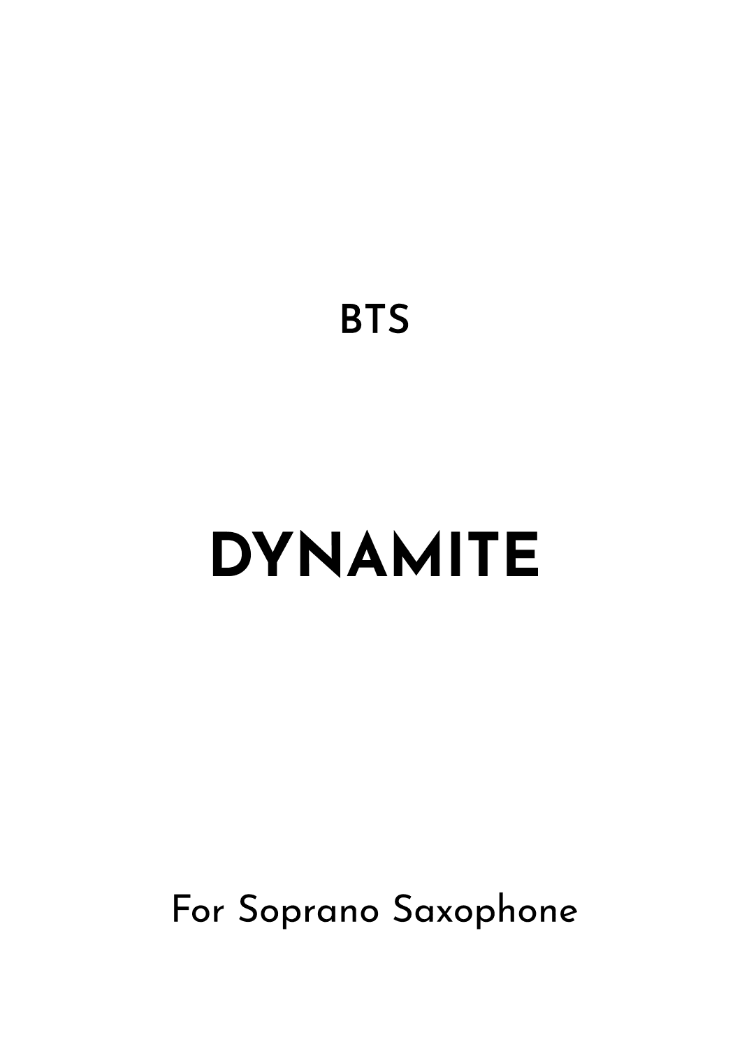 Dynamite (arr. Jireh J.)