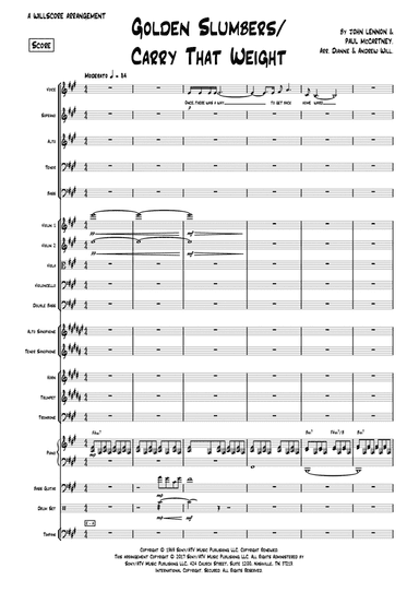 Golden Slumbers/carry That Weight/the End (arr. Andrew Will, Dianne Will.)