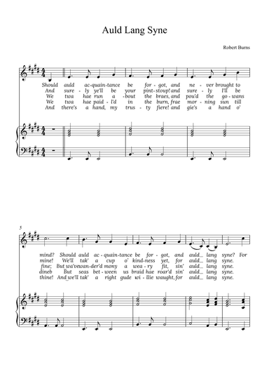 Auld Lang Syne (arr. Alex Nunes Rodrigues)