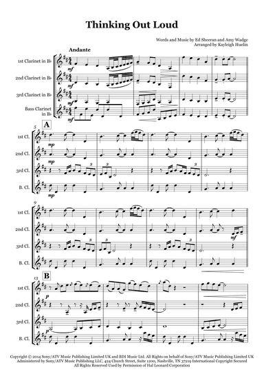 Thinking Out Loud (arr. Kayleigh Huelin)