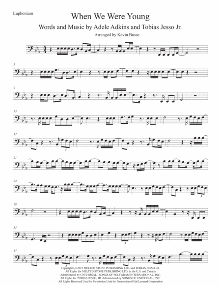 When We Were Young (arr. Kevin Busse)