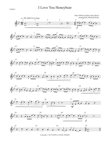 I Love You Honeybear (arr. Mitchell Drury)