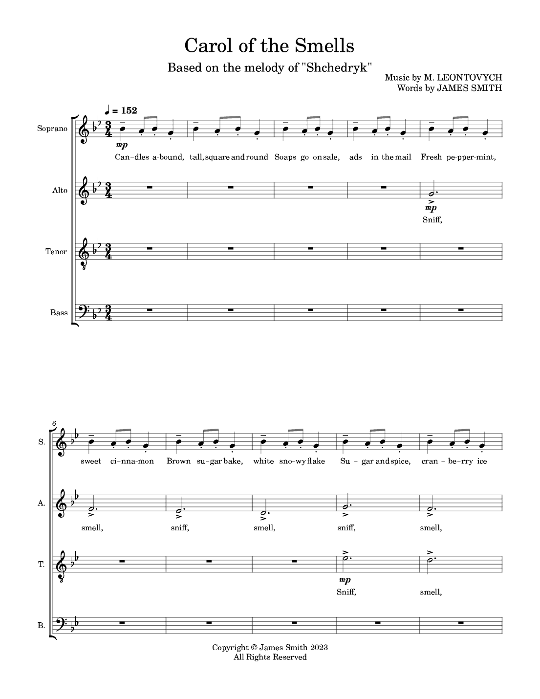 Carol of the Smells (arr. James Smith)