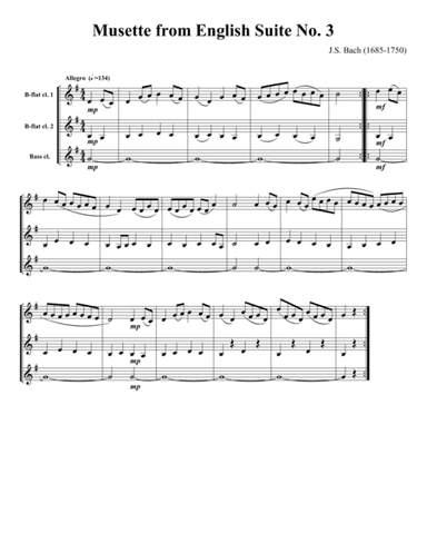 Two B-flats and Bass: Clarinet Trios Volume 2 (arr. Emily Gray)