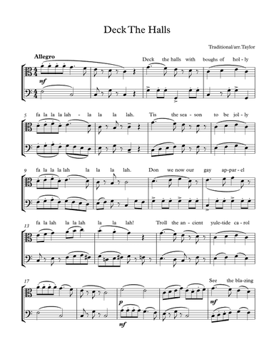 Deck the Halls (arr. Paul Taylor)