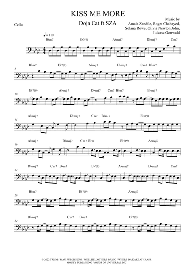 Kiss Me More (arr. The Sheet Music Library)