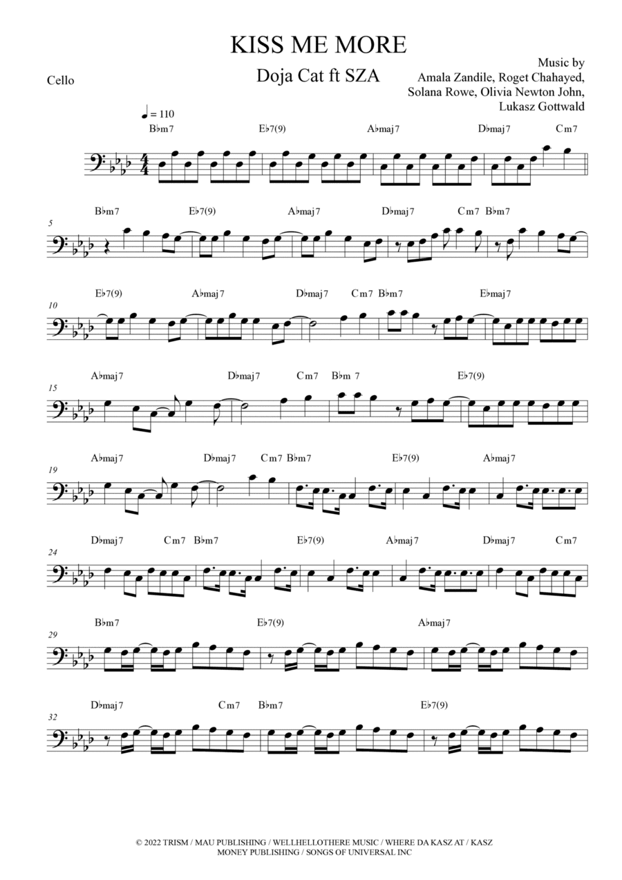 Kiss Me More (arr. The Sheet Music Library)