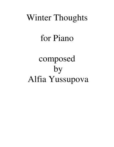 Winter Thoughts