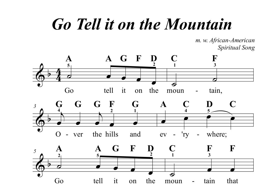 Go Tell it on the Mountain (arr. Avgusta Udartseva)