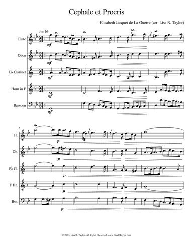Overture to "Céphale et Procris" (arr. Lisa R. Taylor)