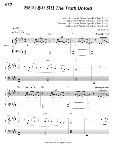 The Truth Untold (arr. Jinnie J)