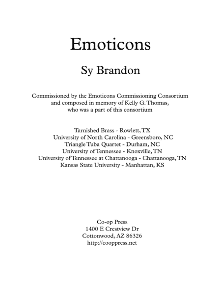 Emoticons for Tuba-Euphonium Quartet