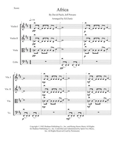 Africa (arr. Ed Zunic)