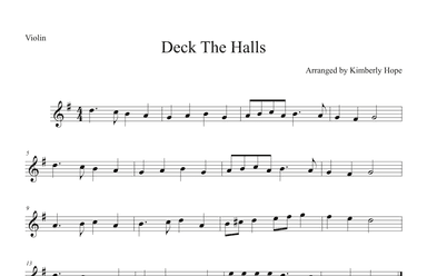 Deck The Halls (arr. Kimberly Hope)