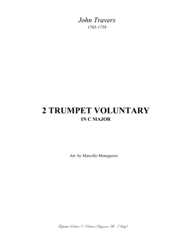 2 TRUMPET VOLUNTARY in C Major - Travers - For Organ (arr. Marcello Meneguzzo)