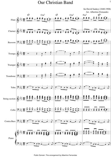 Our Christian Band - Score Only (arr. Albertino Fernandes)