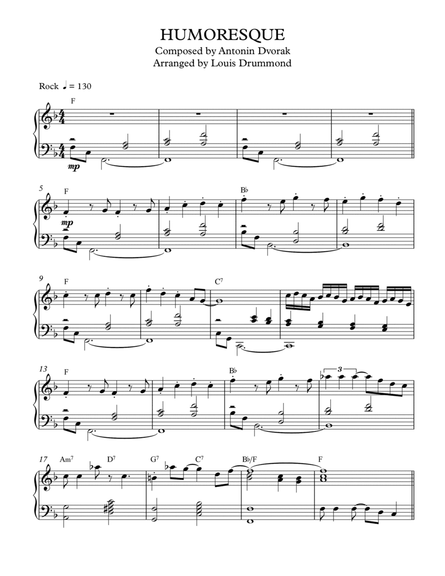Humoresque (arr. Louis Drummond)