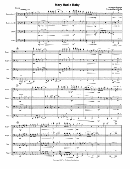 Mary Had a Baby (arr. Art Leiby)