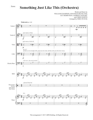 Something Just Like This (arr. Mike Hyziak)