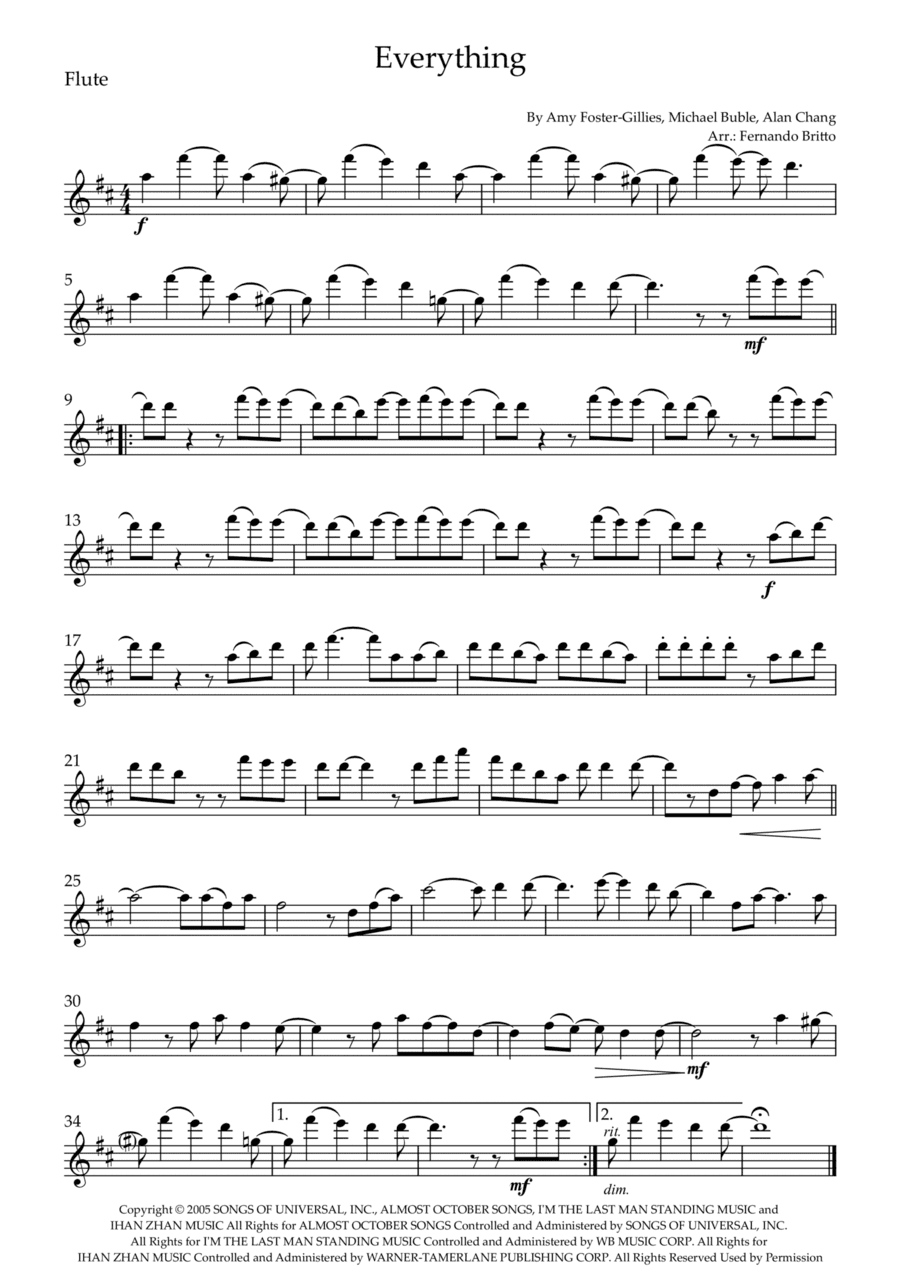 Everything (arr. Fernando Britto)