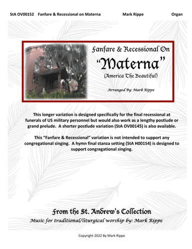 Fanfare & Recessional on "Materna" (America The Beautiful)  StA OV00152 (arr. Mark Rippe)