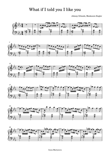 What If (i Told You I Like You) (arr. Iryna Martynova)