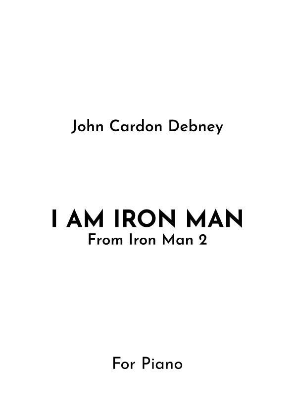 Iron Man 2 Main Title (arr. Jireh J.)