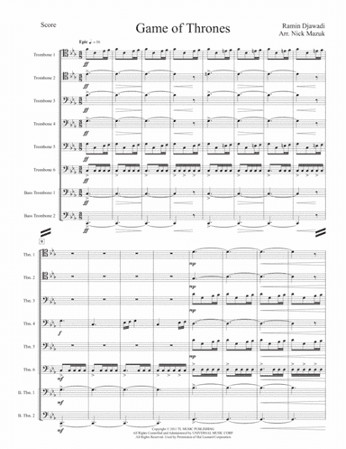 Game Of Thrones (arr. Nick Mazuk)