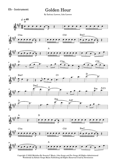 Golden Hour (arr. Fabio Eduardo de Oliveira)