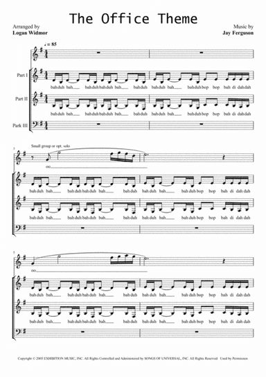 The Office - Theme (arr. Logan Widmor)
