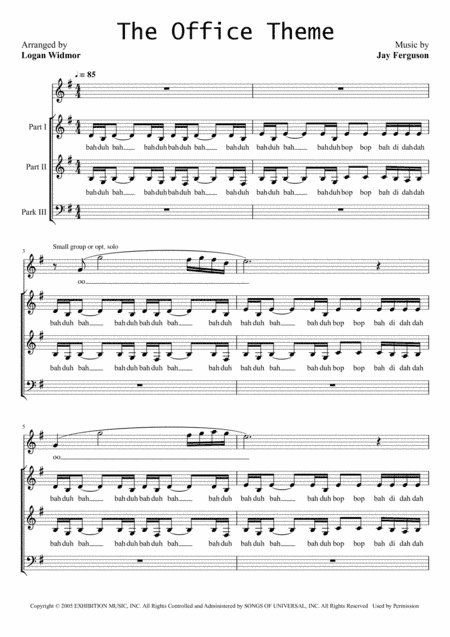 The Office - Theme (arr. Logan Widmor)