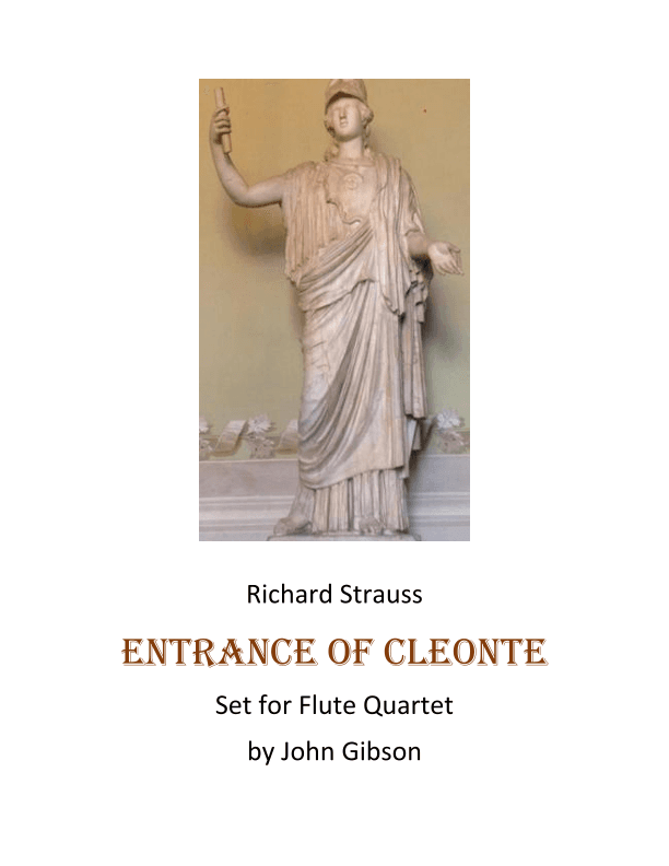 Entrance of Cleonte set for flute quartet (arr. John Gibson)
