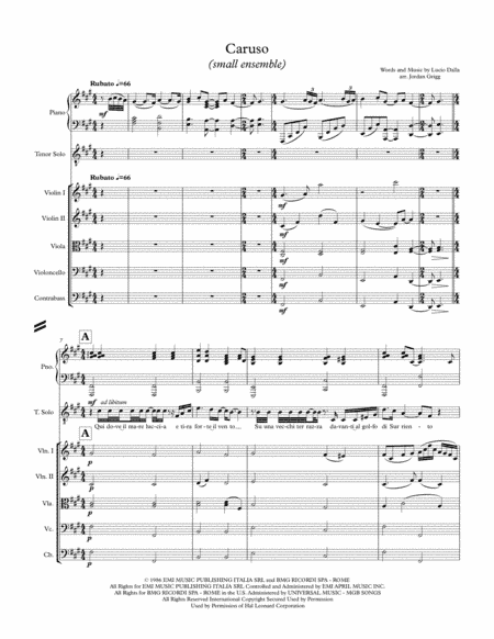 Caruso (arr. Jordan Grigg)