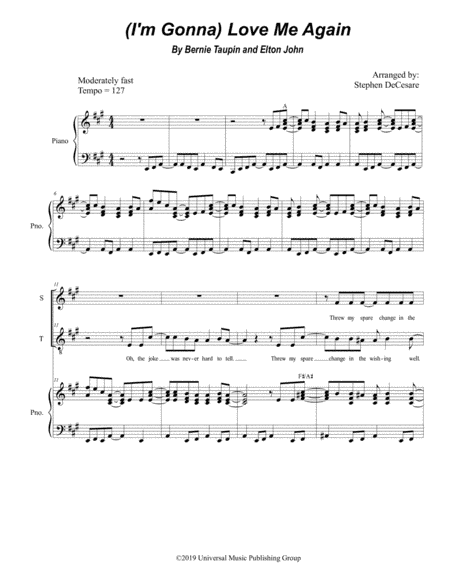 (i'm Gonna) Love Me Again (arr. Stephen DeCesare)