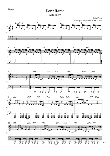 Dark Horse (arr. Melquisedeque C.Silva)