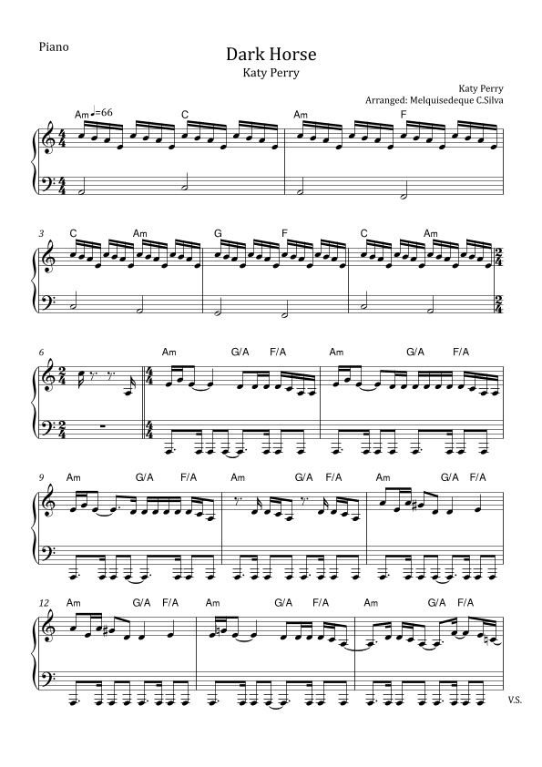 Dark Horse (arr. Melquisedeque C.Silva)