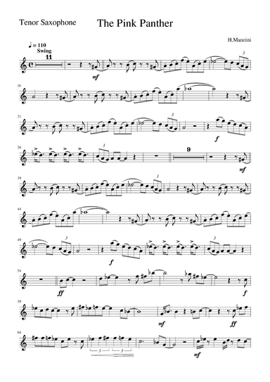 The Pink Panther (arr. Zachary Corbett)