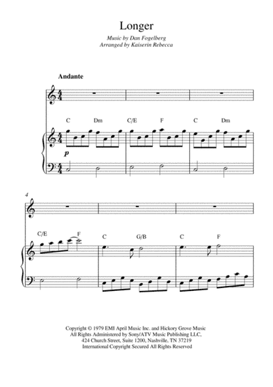 Longer (arr. Kaiserin Rebecca)