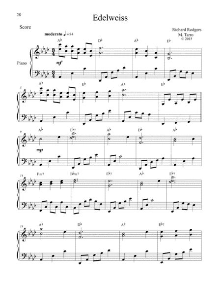Edelweiss (arr. MICHAEL TARRO)