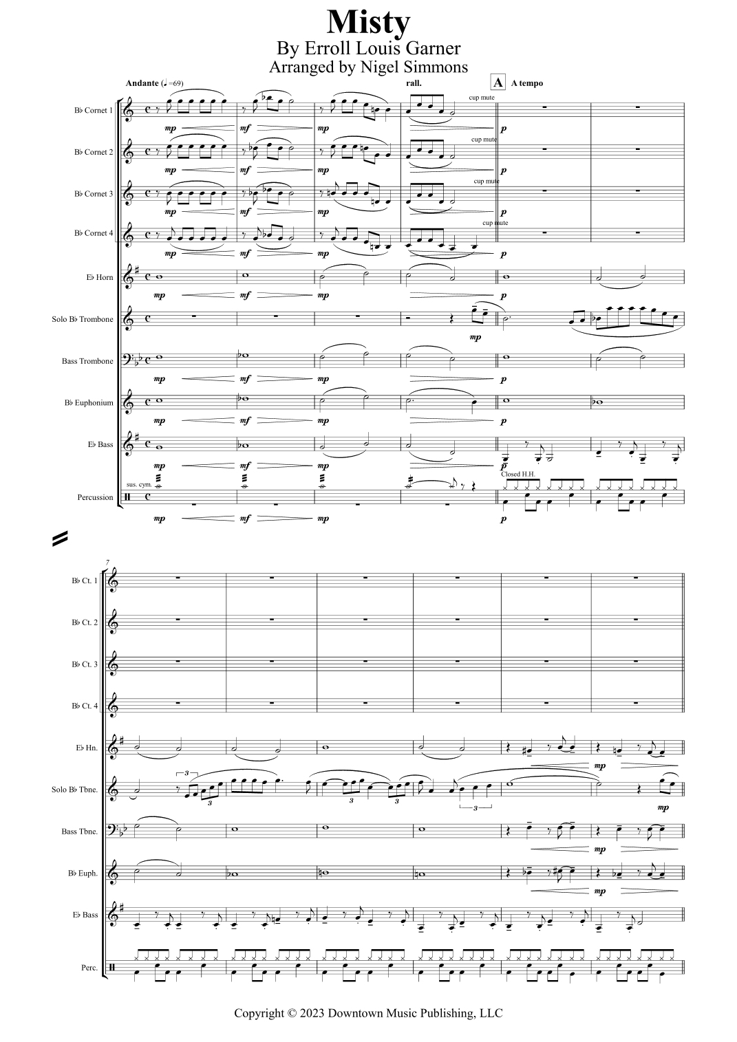 Misty (arr. Nigel Simmons)