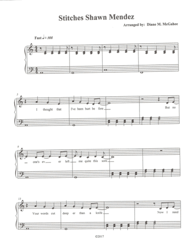 Stitches (arr. Diane M. McGahee)