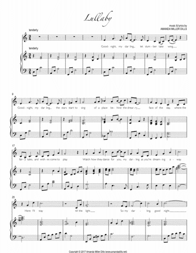 Goodnight, My Darling (Lullaby) -- Vocal Solo