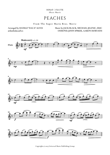 Peaches (arr. Danilo "Daca" Alves)