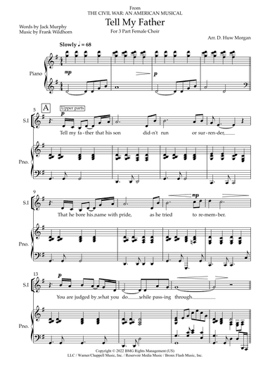 Tell My Father (arr. D. Huw Morgan)