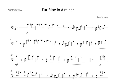 Fur Elise (arr. Sales)