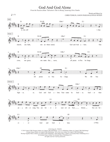 God And God Alone (arr. Travis J. Gandy)