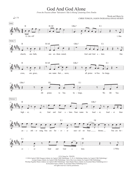 God And God Alone (arr. Travis J. Gandy)