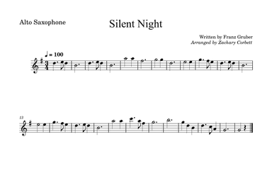 Silent Night (arr. Zachary Corbett)